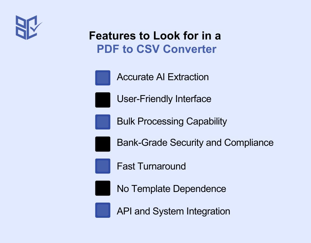 Features to Look for in a PDF to CSV Converter